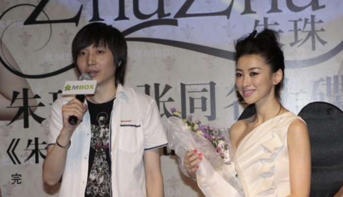 ▲张亚东与朱珠