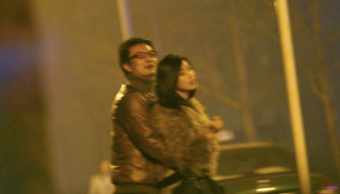 ▲李泉与朱珠‍‍