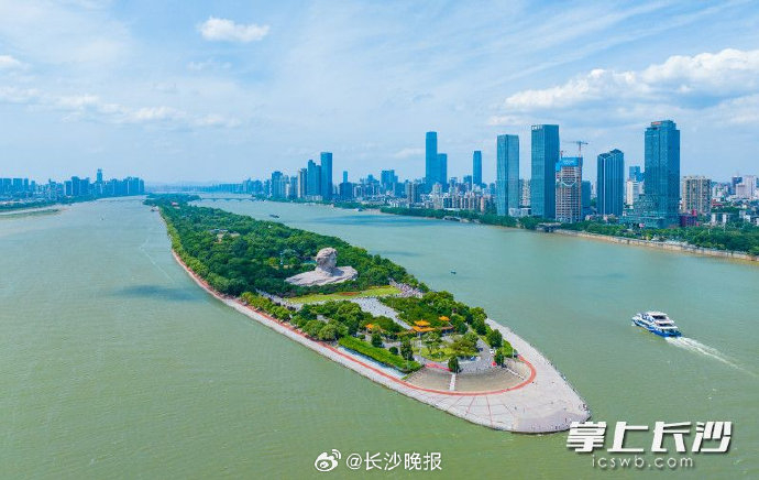 洪水退去,清洁后的橘子洲焕然一新|洪水|橘子洲|长沙市_新浪新闻