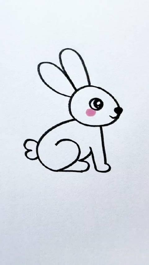 用数字0123画兔子 快来试试吧!