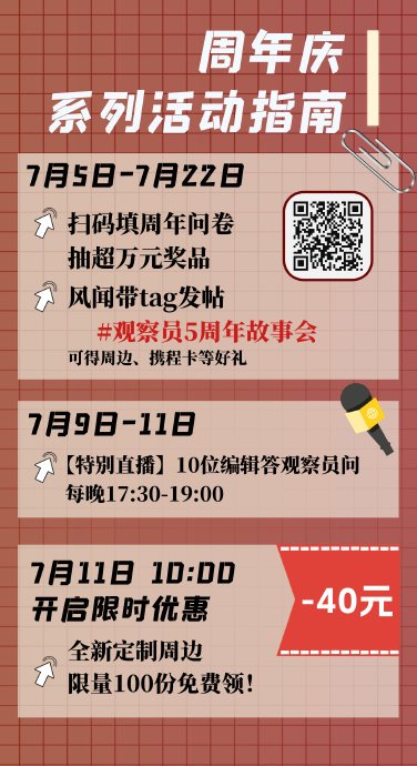 五周年狂欢活动来了!