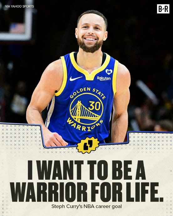 库里接受采访谈生涯剩余目标: 我想在勇士打到退役