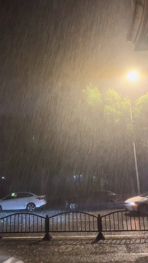 网友实拍上海倾盆大雨 热门视频
