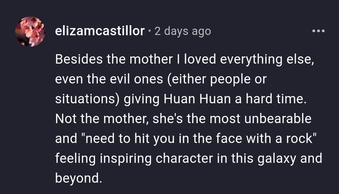 看完《承欢记》的观众，大多如MDL上这位网友一样“质疑妈妈，理解妈妈，喜欢妈妈”