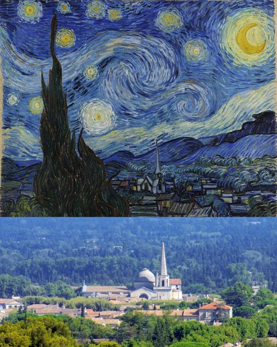世界名画 vs 真实取景地 1|名画|梵高|取景地_新浪新闻