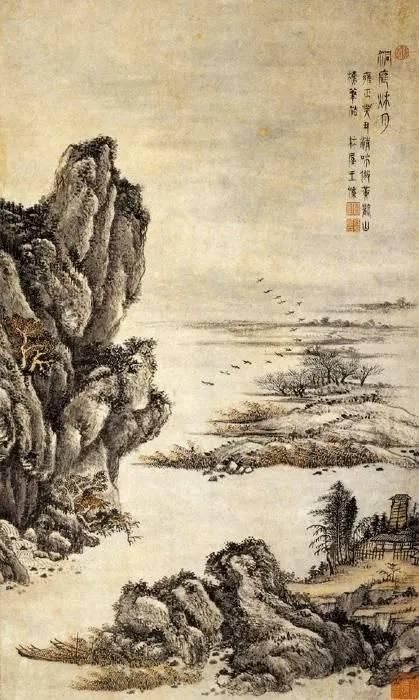 清代 洞庭秋月图 