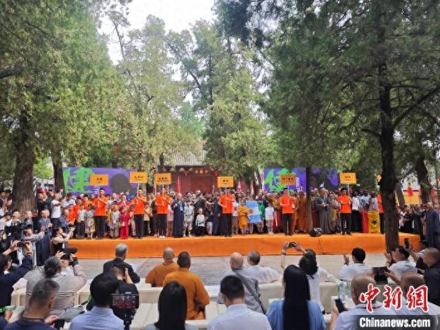 7月13日，2024少林考功总决赛在中国嵩山少林寺正式开幕。韩章云 摄