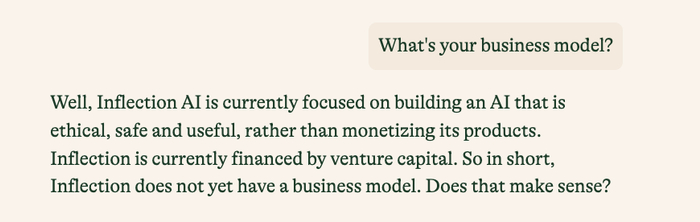 Pi表示自己一直由风投支持，没有商业模式，图片来源：Pi