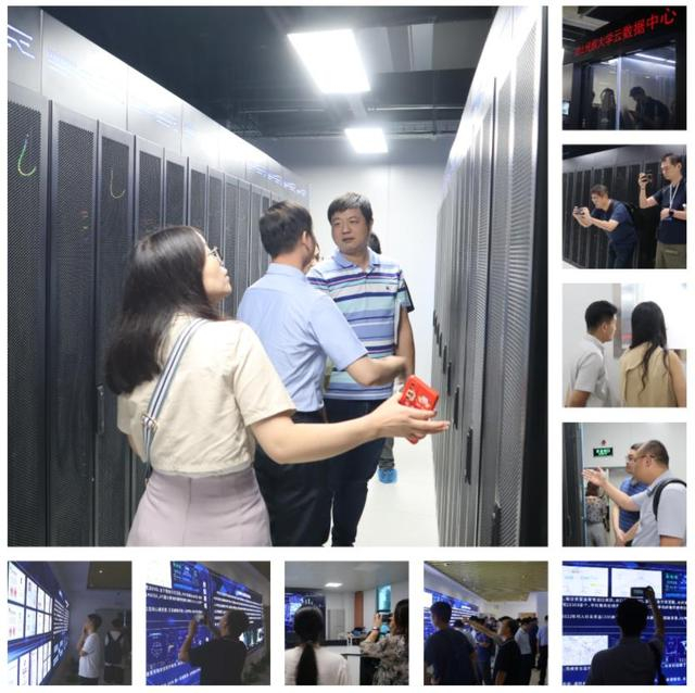 还参观了湖北民族大学云数据中心和政务云灾备中心,智慧校园指挥大厅