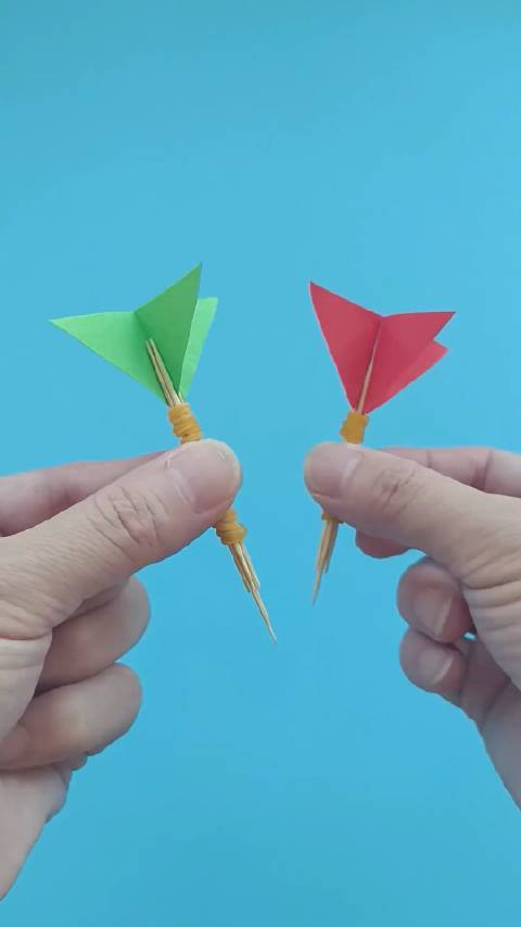 牙签飞镖制作方法,简单又好玩