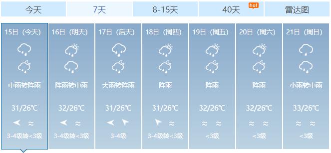 湛江未来天气