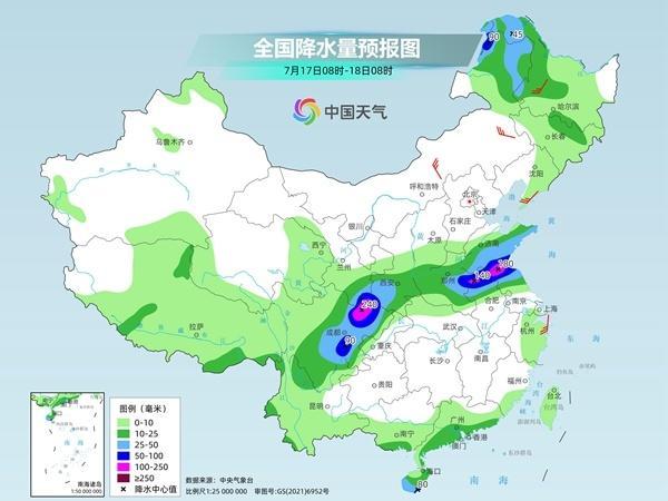 四川盆地至黄淮暴雨如注，17日起华北地区高温闷热增多-四川盆地降雨成因