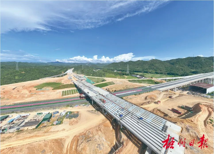 7月5日，梧州市苍梧县石桥镇苍昭高速公路建设现场。何华文 摄 图源：梧州日报