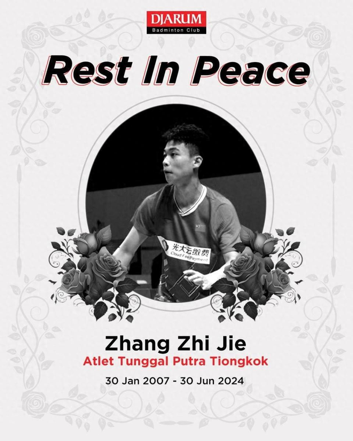 张志杰事件后续:印尼羽协官员表态,遗体在医院,愿支付回国费用