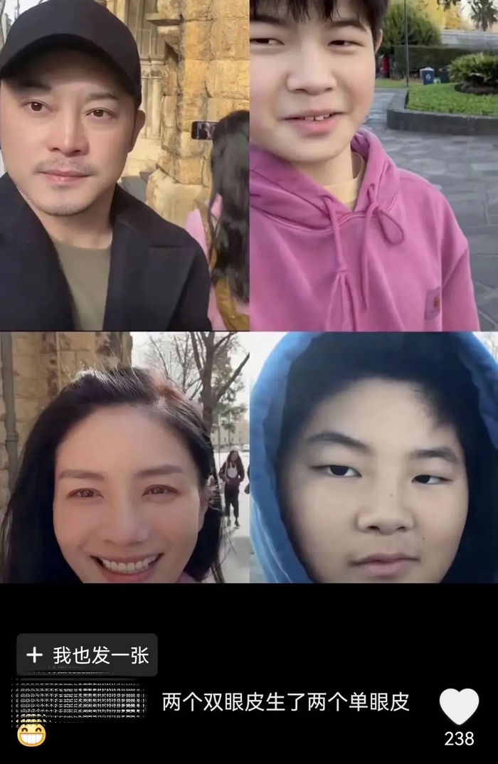 胡可沙溢晒全家福为儿子庆生，13岁安吉撞脸刘昊然，越长越帅气！