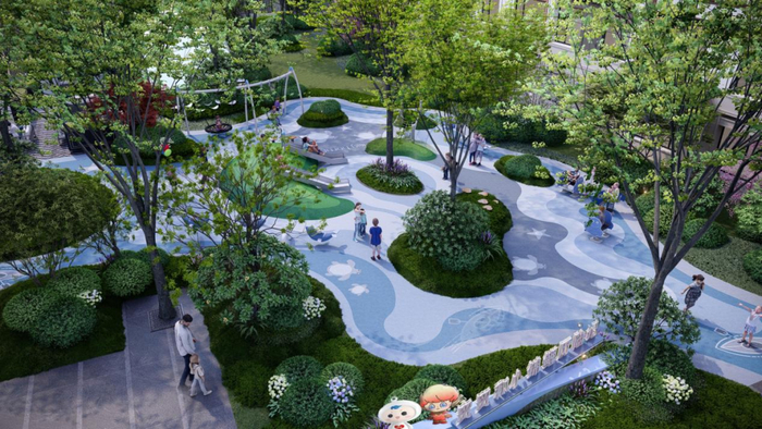 建投国贸瑨上园林效果图