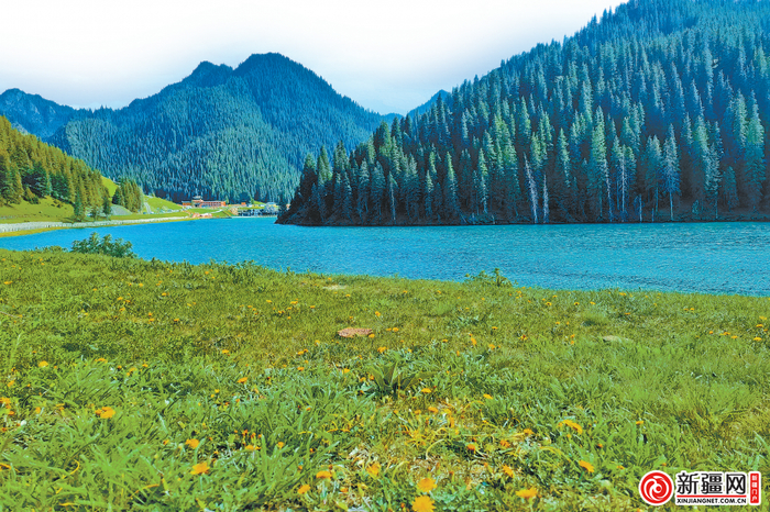 乌鲁木齐县天山大峡谷景区照壁山景点，草甸、云杉松林、峡谷湖泊等汇聚在一起。（乌鲁木齐晚报资料图片）