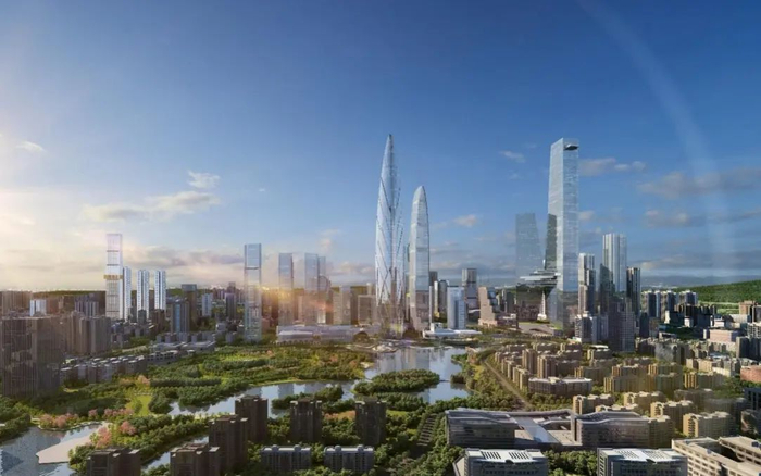 ▲蔡屋围320万平方米大城（效果图）。