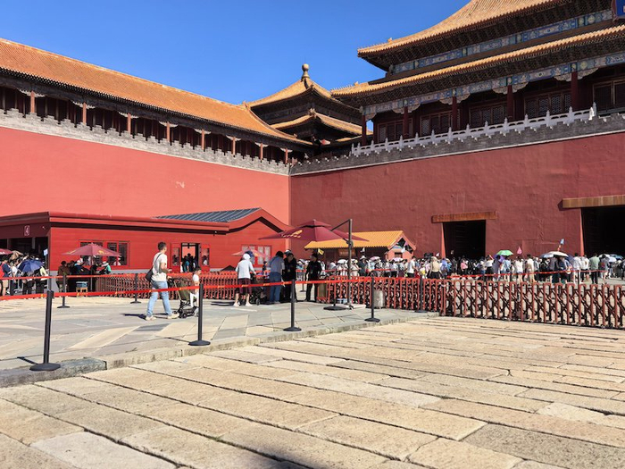 午门中甬道开通了轮椅和婴儿车的专用无障碍通道