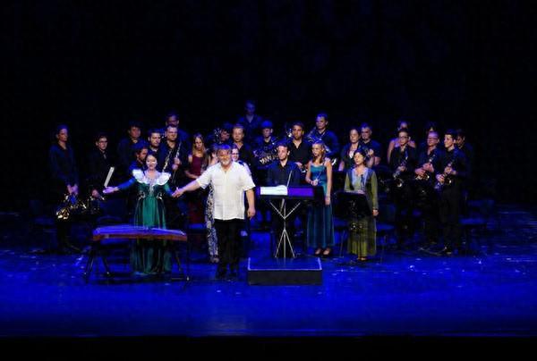 2024匈牙利青少年国际音乐会节目《茉莉花》表演舞台现场。儿促会艺教委供图