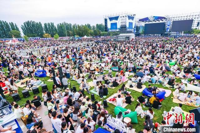 音乐节首日，乐迷热情不减。贺兰县委宣传部供图