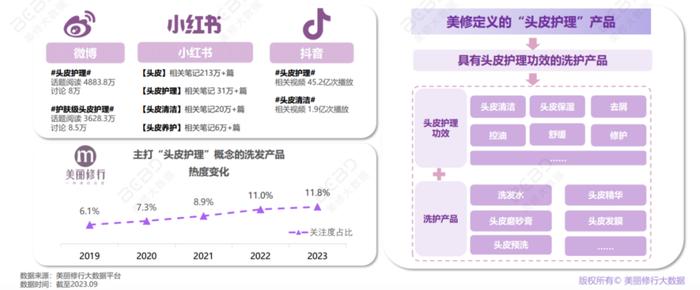 圖源：美麗修行《2023頭皮極簡護理市場洞察》