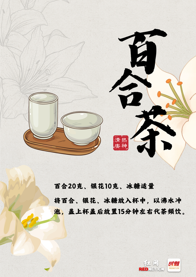 海报 | 夏季养生茶 解暑祛湿功效好