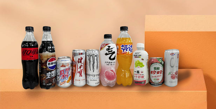 购买的10款无糖汽水测评样本。新京报记者王子扬 摄