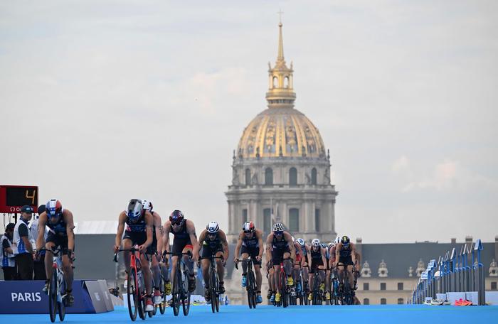 巴黎奥运会铁人三项测试赛。