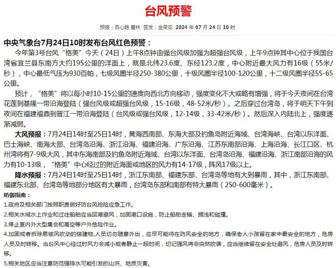 刚刚, 红色预警! 停运,关闭,撤离! 超强台风登陆时间确定!