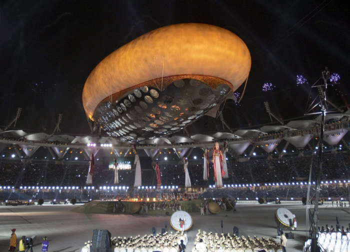 资料图：2010年10月3日，英联邦运动会开幕式在新德里举行。图/IC photo