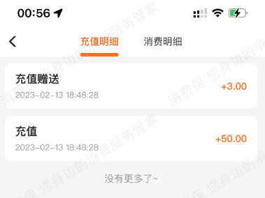 李女士充值记录