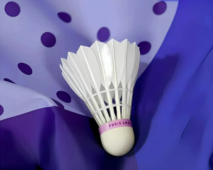 这款羽毛球包含很多巴黎奥运元素。网络图