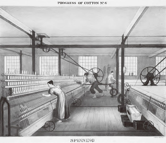 19世纪的纺纱车