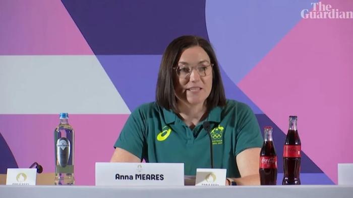 澳大利亚奥运代表团团长安娜·米尔斯。视频截图