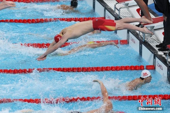 (巴黎奥运)中国队获男子4×100米自由泳接力第四名