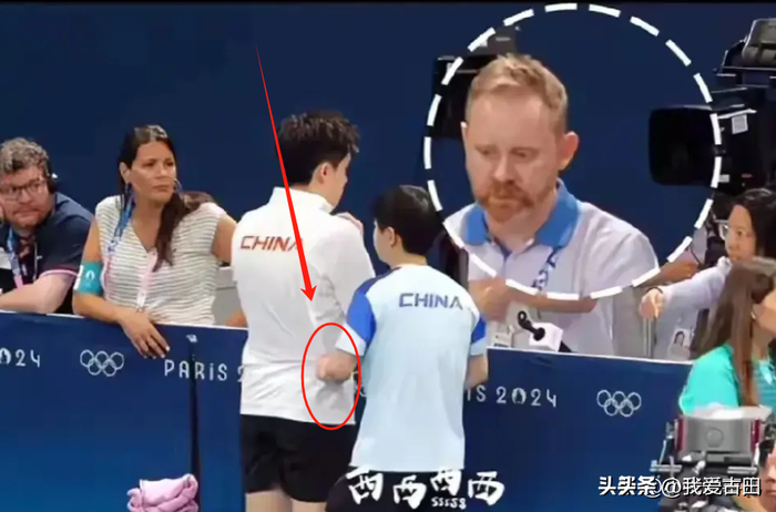 孙颖莎藏不住了，在巴黎对王楚钦又是揪衣服，又是摸裤子的！好磕-孙颖莎王楚钦采访捏脸