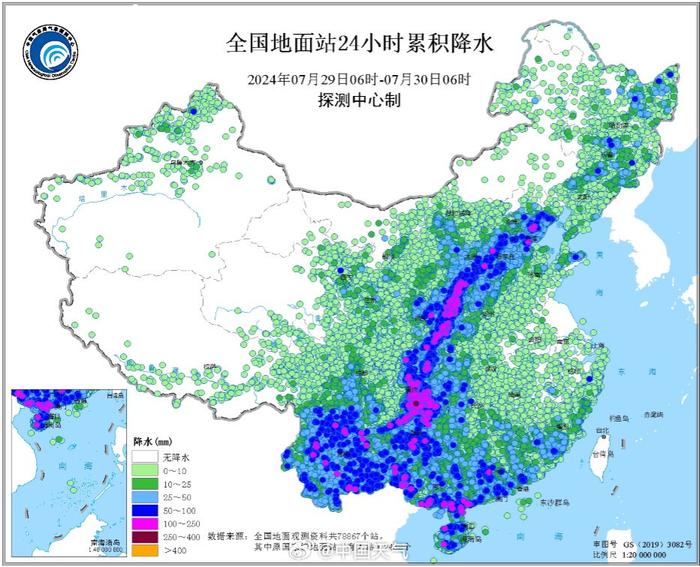 今天全国雨水分布图图片