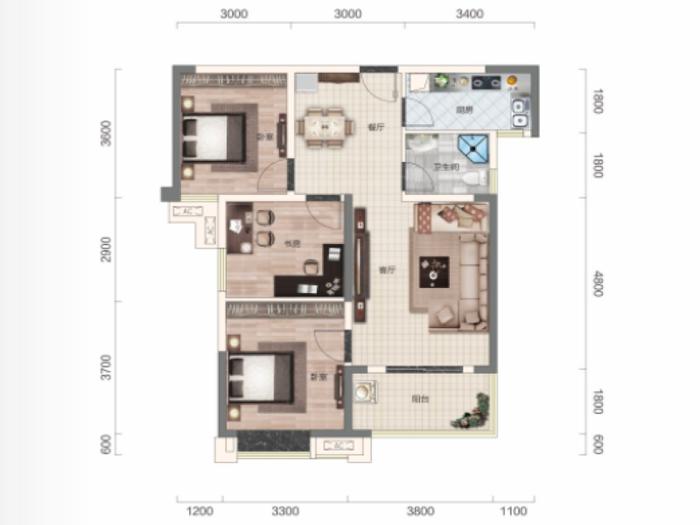 福星御景城洋房户型图图片