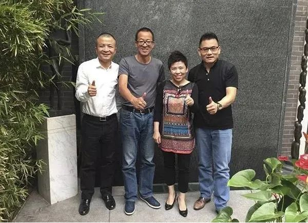 ▲王胜江、俞敏洪、邓亚萍、盛希泰