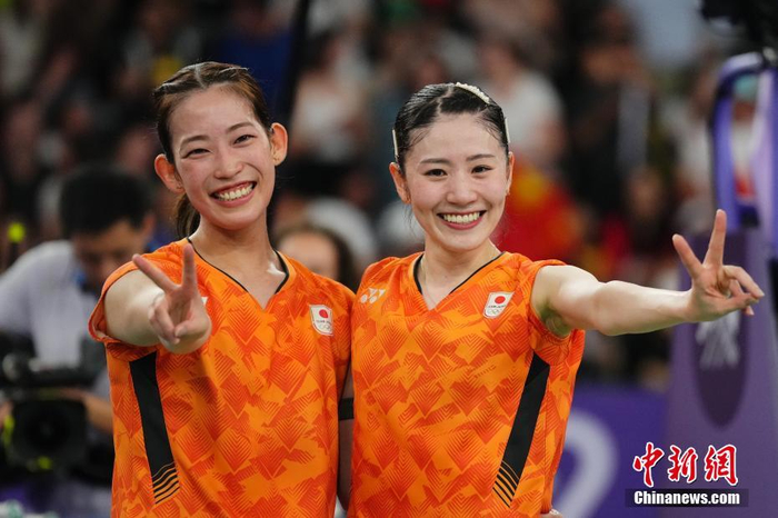 (巴黎奥运)羽毛球女双:松山奈未/志田千阳获得铜牌