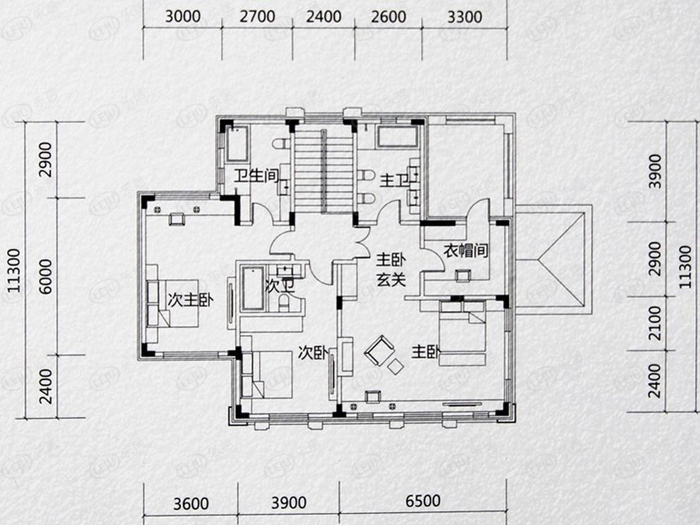 瑞宫六居室,五居室,三居室,二居室约1300万元/套起|户型|采光|别墅