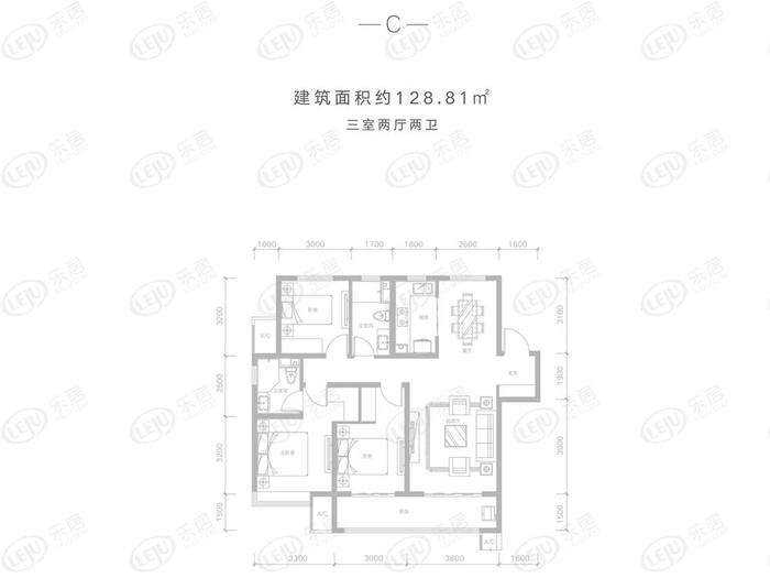 融创春城书院户型图图片