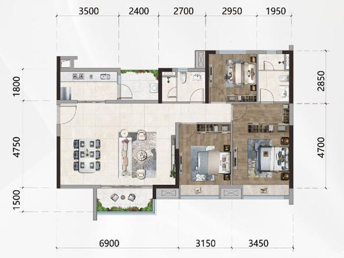 泷景户型解密 38~230㎡约15100-23400元|户型|在售|佛山市_新浪