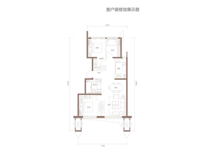 顺义阳光城檀悦户型图公布 380~700㎡约60000元/㎡