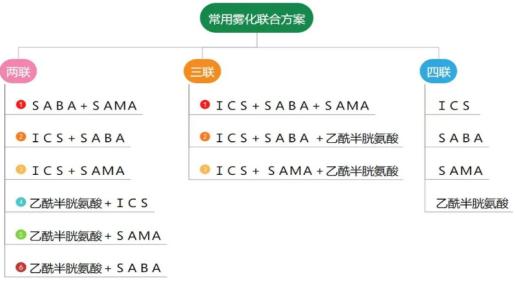 二,常用雾化联合用药方案?