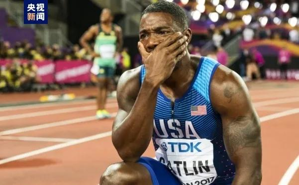 △雅典奥运会百米冠军贾斯汀·加特林