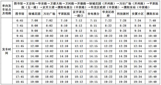 濮阳高铁快巴运行时间调整!