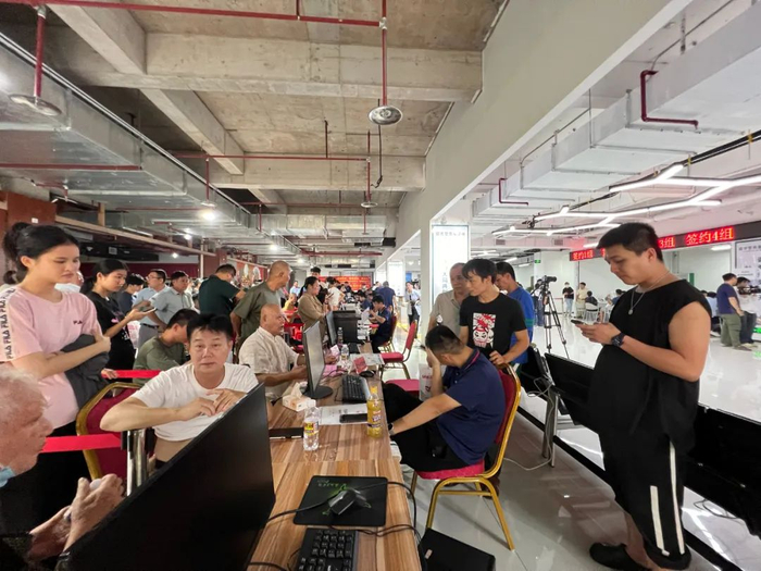 预征收签约现场。陈标志/摄