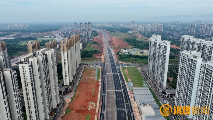 7月15日，洪州大道红谷滩区段主线全部通车。